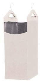 Hanging Laundry Hamper Bag for Closet Heavy Duty Hanging hamper Closet Laundry Basket with 2 Strong Metal Hangers Space Saving Closet Organizer B