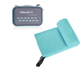 Camping Towels Super Absorbent; Fast Drying Microfiber Travel Towel; Ultra Soft Compact Gym Towel ; Sport Towel (Color: Acid blue, size: S 40x80cm)